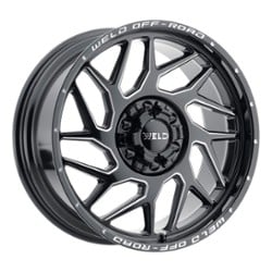 Weld Off-Road Fulcrum W117 20x10 5x127/5x139.7 -18 ET 87.1 CB Gloss Black Milled