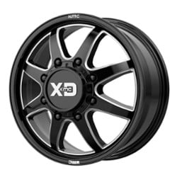 XD Series XD845 Pike Dually Front 20x8.25 8x165.1 105 ET 121.5 CB Gloss Black Milled