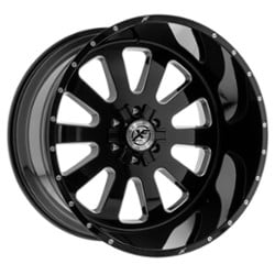 XF Off-Road XFX-302 17x10 6x135/6x139.7 12 ET 108 CB Gloss Black Milled