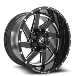 XF Off-Road XF-205 20x9 6x135/6x139.7 0 ET 108 CB Gloss Black Milled