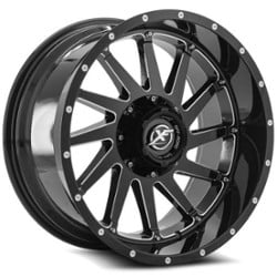 XF Off-Road XF-216 20x9 8x165.1/8x170 12 ET 125.2 CB Gloss Black Milled