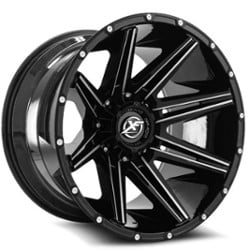 XF Off-Road XF-220 17x9 5x127/5x139.7 12 ET 87.1 CB Gloss Black Milled