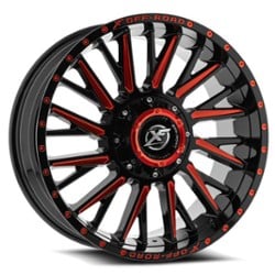 XF Off-Road XF-226 20x9 6x135/6x139.7 0 ET 108 CB Gloss Black Red Milled