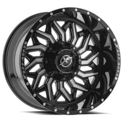 XF Off-Road XF-228 24x14 5x127/5x139.7 -76 ET 78.1 CB Gloss Black Milled