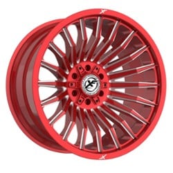 XF Off-Road XF-231 24x12 Blank 6 Lug -44 ET 125.2 CB Anodized Red Milled