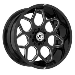 XF Off-Road XF-233 20x10 8x165.1/8x180 -12 ET 125.2 CB Gloss Black Milled