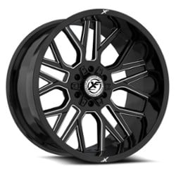 XF Off-Road XF-235 20x10 Blank 6 Lug -12 ET 125.2 CB Gloss Black Milled