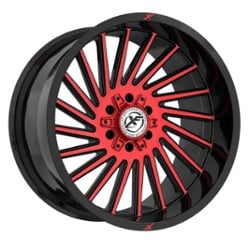 XF Off-Road XF-239 20x10 8x165.1/8x180 -12 ET 125.2 CB Gloss Black Red Milled