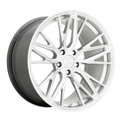 XO Luxury Zurich 20x10.5 5x112 42 ET 66.6 CB Hyper Silver with Mirror Cut Face