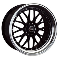 XXR 521 17x7 4x100/4x114.3 38 ET 73.1 CB Black / Machined Lip