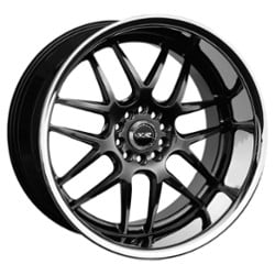 XXR 526 18x9 5x114.3/5x120 25 ET 73.1 CB Chromium Black / Stainless Steel Chrome Lip