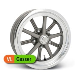 E-T Wheels gasser 15x6 6 ET 73 CB Gray