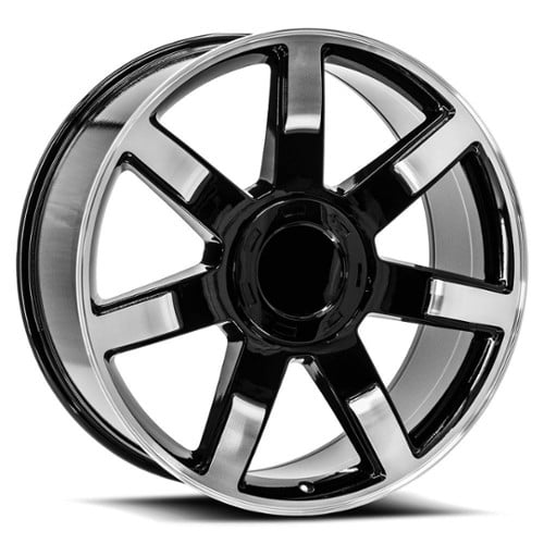 O.E. Revolution 122 24x10 6x139.7 31 ET 78.1 CB Gloss Black Machined (1222410655+31BM)