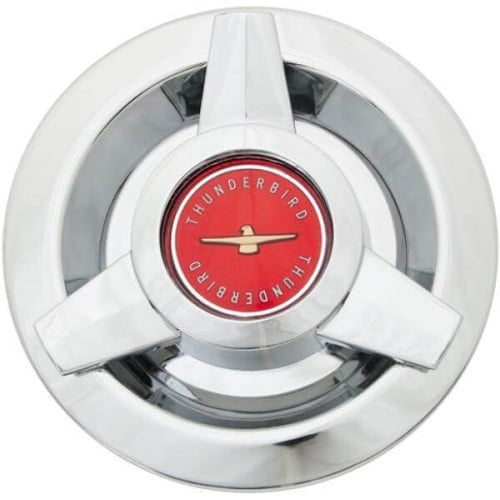 Roadster Wire Cap - Thunderbird Wire Red Center Cap (13557)