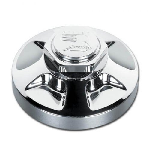 Billet Specialties Caps - Legacy Large Fluted Hex Knock-Off Polished (13974)