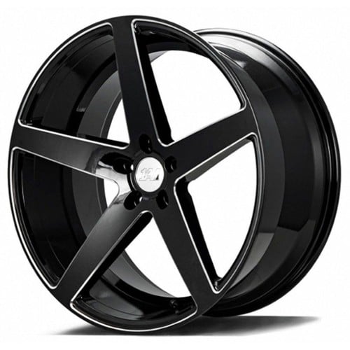 Axe Alloy 1AV ZX9 22x9 5x114.3 20 ET 74.1 CB Gloss Black Milled (AXEZX99022114520ZX9GB)