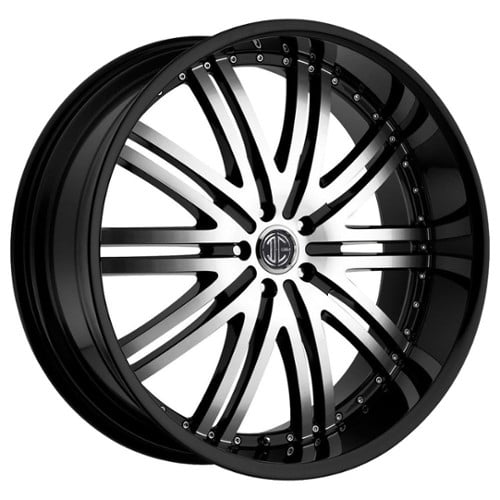 2Crave Number 11 24x10 6x135 30 ET 87 CB Gloss Black Machined (N112410UU30PB)