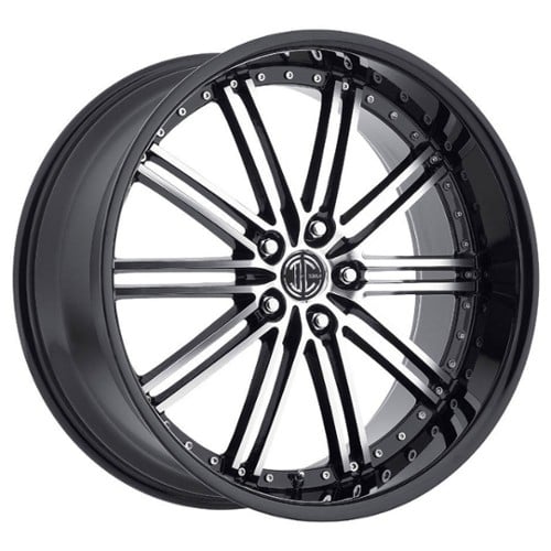 2Crave Number 33 20x8.5 5x112 35 ET 74.1 CB Gloss Black Machined (N332085II35JB)