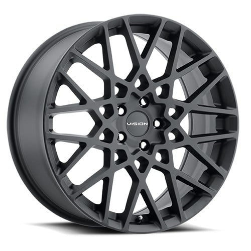 Vision 474 Recoil 17x8 5x108 38 ET 73.1 CB Satin Black (474-7831SB38)