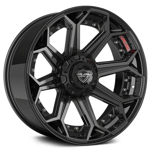 4Play 4P80R 20x10 5x127/5x139.7 -24 ET 87 CB Brushed Black (4P80R201005D5524BBT)