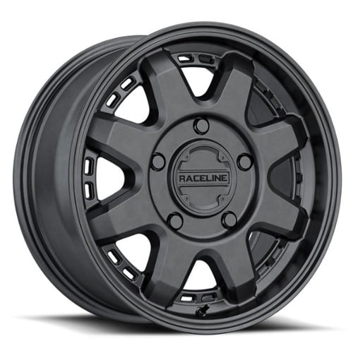 Raceline 947B Scout Van 17x7.5 5x160 50 ET 65.1 CB Satin Black (947B-77556+50)