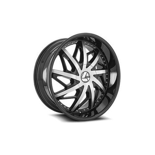 Azara AZA 510 22x9.5 6x135/6x139.7 25 ET 108 CB Gloss Black Machined (AZA510229561351397+25BM)