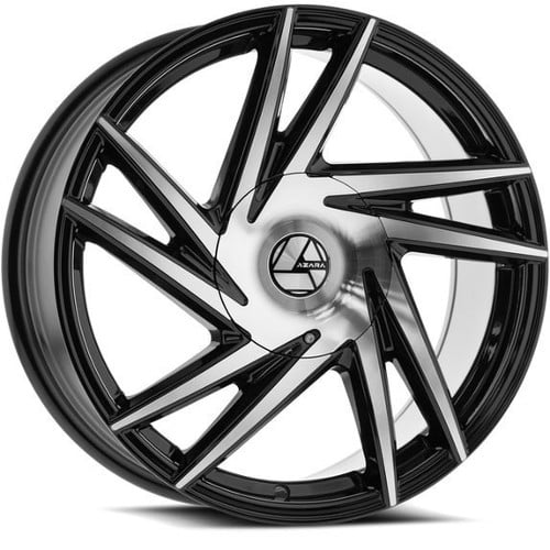 Azara AZA 529 26x9.5 6x135/6x139.7 25 ET 87.1 CB Gloss Black Machined (AZA529269561351397+25BM)