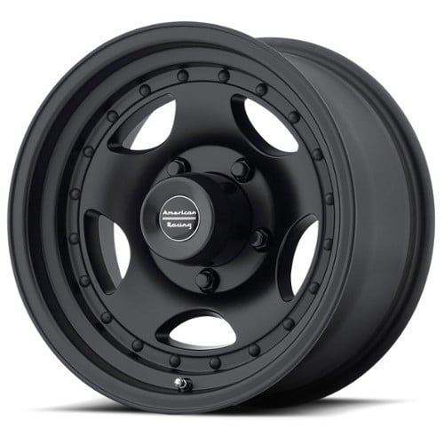 American Racing AR23 15x7 5x120.65 -6 ET 83.1 CB Satin Black with Clearcoat (AR235761B)