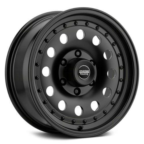 American Racing AR62 Outlaw II 14x7 4x108 0 ET 75.5 CB Satin Black (AR624734B)