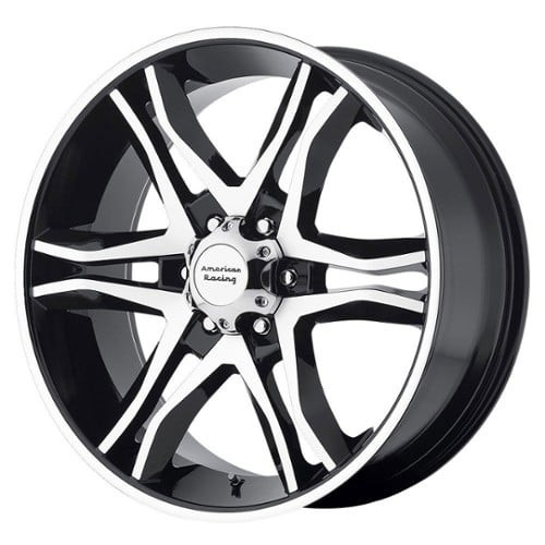 American Racing AR893 Mainline 17x8 5x114.3 25 ET 72.56 CB Gloss Black Machined (AR89378012325)