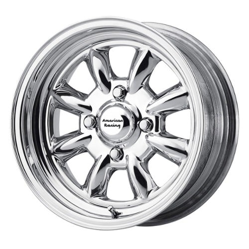 American Racing VN401 Silverstone 15x14 -152 to 84 ET 72.6 CB Polished (VN401514XX)