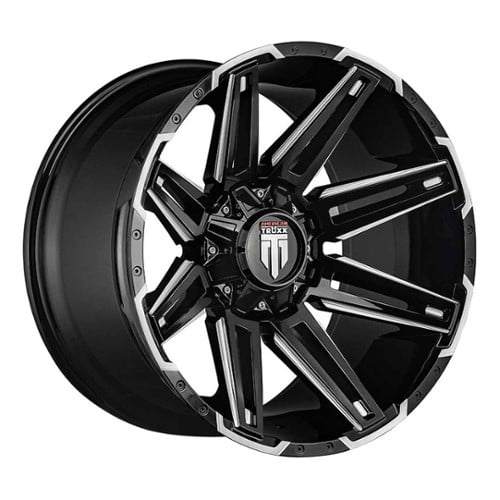 American Truxx AT1903 Boom 18x9 6x135/6x139.7 -12 ET 106.1 CB Black/Milled (AT1903-8937M-12)