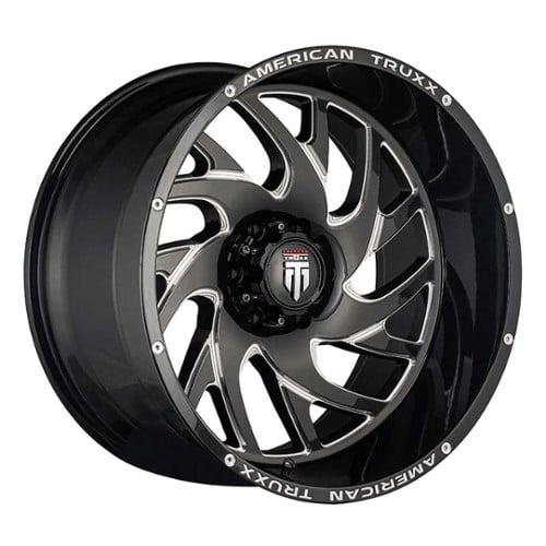 American Truxx AT1907 Xclusive 24x14 5x150 -76 ET 110.5 CB Black/Milled (AT1907-24450M-76)