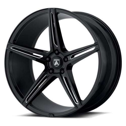 Asanti ABL-22 Alpha 5 22x10.5 5x115 25 ET 72.56 CB Gloss Black Milled (ABL22-22051525BK)