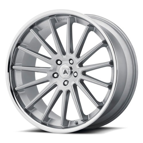 Asanti ABL-24 Beta 20x10.5 5x115 20 ET 72.56 CB Brushed Silver Chrome Lip (ABL24-20051520SL)