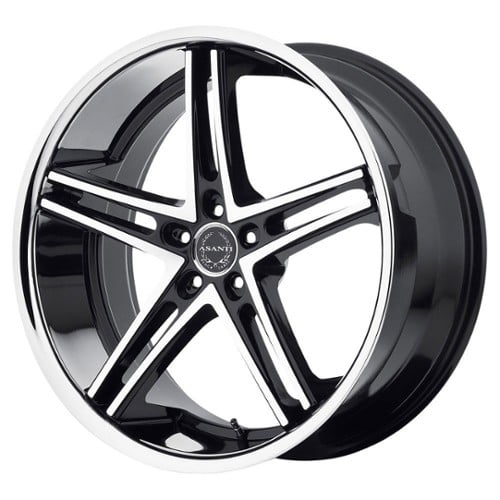 Asanti ABL-7 20x10 5x114.3 45 ET 74.1 CB Machined Face w/ SS Lip (ABL7-20101245MS)