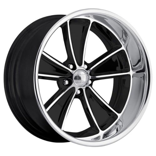 Boyd Coddington Speedster 17x7 5x120.65 0 ET 73.1 CB Gloss Black / Machined Face / Diamond Lip (BC2-776140B)