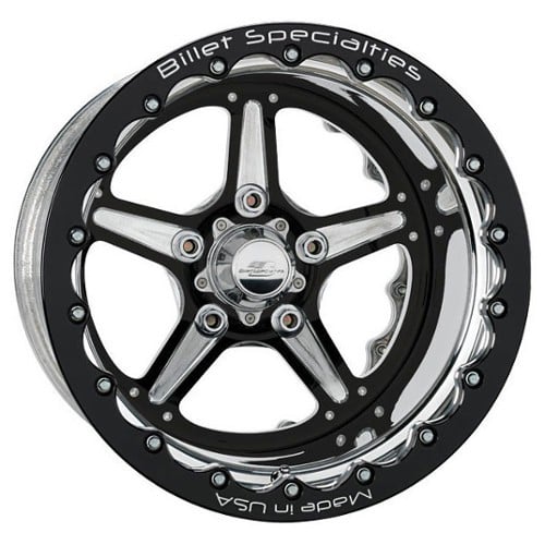 Billet Specialties Street Lite Double Bead Lock 15x10 -38 ET 61 CB Black (BRDB35106140N)