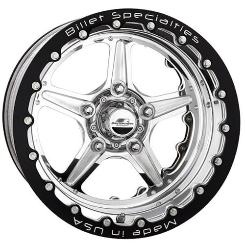 Billet Specialties Street Lite Double Bead Lock 15x10 -38 ET 61 CB Polished (RDB35106140N)