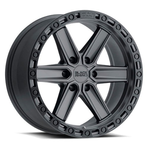 Black Rhino Henderson 17x9 6x139.7 12 ET 112.1 CB Gunblack / Black Lip Edge & Bolts (1790HDS126140G12)