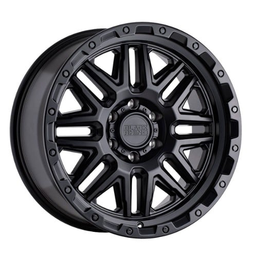 Black Rhino Alamo 20x9 6x139.7 12 ET 112.1 CB Matte Black W/Black Bolts (2090ALA126140M12)