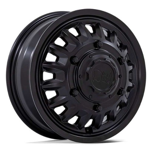 Black Rhino Alilso Dually BR019 Front 16x6 6x205 110 ET 161 CB Black (BR019MX16606B110)