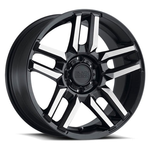 Black Rhino Mesa 18x9 5x127 -18 ET 71.6 CB Matte Black W/Machined Face (1890MSA-85127F71)