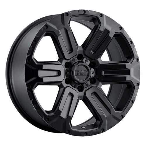 Black Rhino Wanaka 17x8.5 6x132 35 ET 74.5 CB Matte Black (1785WKA356132M74)