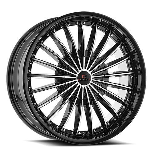 Cavallo CLV-32 18x8 4x100/4x114.3 35 ET 74.1 CB Gloss Black Machined (CLV32188041001143+35BM)