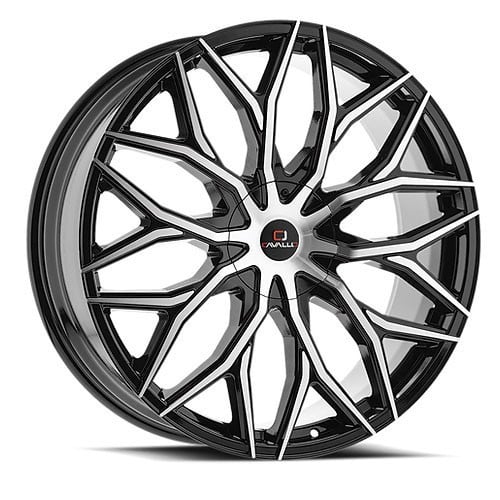 Cavallo CLV-37 26x9.5 5x115/5x139.7 18 ET 78.1 CB Gloss Black Machined (CLV37269551151397+18BM)