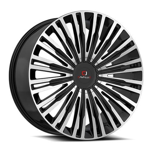 Cavallo CLV-48 20x8.5 6x135/6x139.7 25 ET 74.1 CB Gloss Black Machined (CLV48208561351397+25BM)