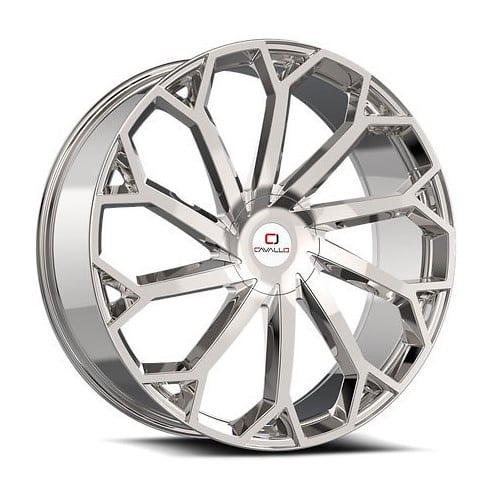 Cavallo CLV-51 26x9.5 Blank 5 Lug/Blank 6 Lug 18 ET 78.1 CB Chrome (CLV512695BLANK+18C)