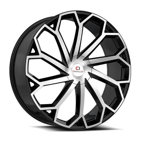 Cavallo CLV-51 18x8 4x100/4x114.3 35 ET 74.1 CB Gloss Black Machined (CLV51188041001143+35BM)