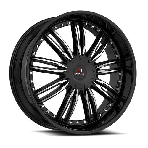 Cavallo CLV-54 18x8 5x114.3/5x120 35 ET 74.1 CB Gloss Black Machined (CLV54188051143120+35BM)